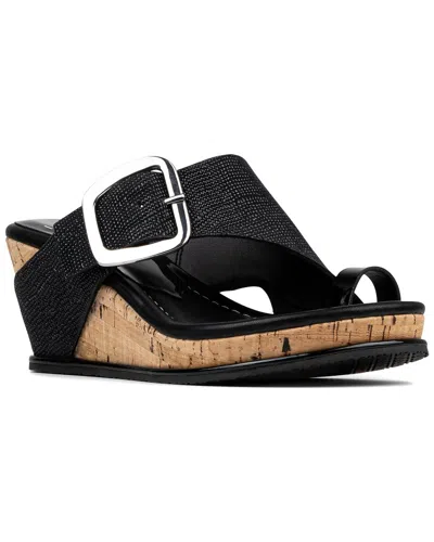 Donald Pliner Gyer Wedge Sandal In Black