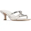 Donald Pliner H Strap Sandal In White