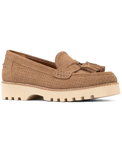 Donald Pliner Haarlem02 Suede Loafer In Brown