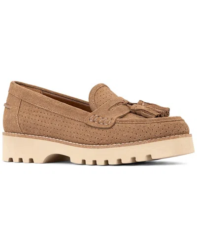 Donald Pliner Haarlem02 Suede Loafer In Brown
