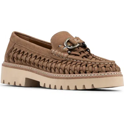 Donald Pliner Hansine Leather Loafer In Brown