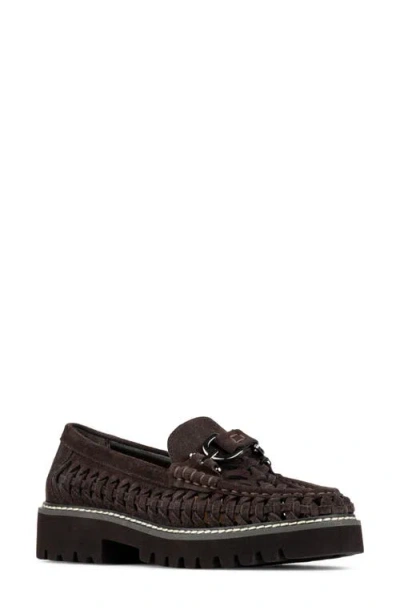 Donald Pliner Hansine Lug Sole Bit Loafer In Brown