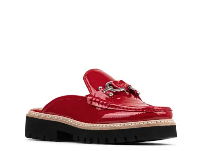 Donald Pliner Hassie Platform Mule In Red