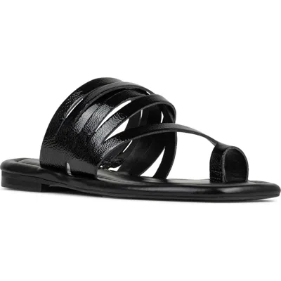 Donald Pliner Hazie Toe Loop Sandal In Black