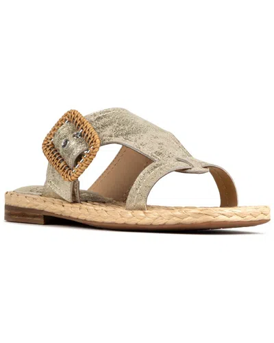 Donald Pliner Hilari Leather Sandal In Silver