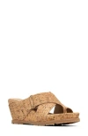 Donald Pliner Irini Platform Wedge Sandal In Natural