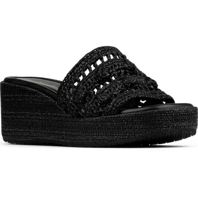 Donald Pliner Jakki Platform Wedge Sandal In Black