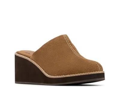 Donald Pliner Janella Wedge Mule In Saddle
