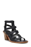Donald Pliner Jenessa Block Heel Gladiator Sandal In Navy