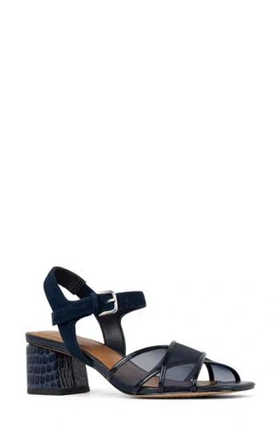 Donald Pliner Joel Ankle Strap Sandal In Navy