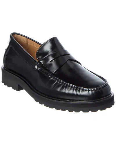 DONALD PLINER JUDD BOX LEATHER LOAFER