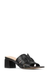 Donald Pliner Junior Fisherman Slide Sandal In Black