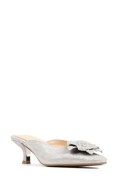 Donald Pliner Kalinna Square Toe Mule In Silver