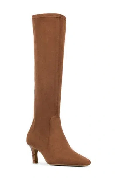 Donald Pliner Kitten Heel Knee High Boot In Brown