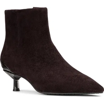 Donald Pliner Kitten Heel Pointed Toe Bootie In Brown