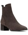 Donald Pliner Contrast Block Heel Boot In Brown