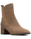 Donald Pliner Contrast Block Heel Boot In Brown