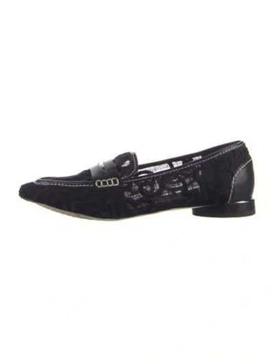 Pre-owned Donald Pliner Lace Loafers In Blue