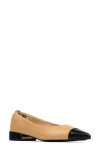 Donald Pliner Ladonna Pointed Toe Pump In Black/camel