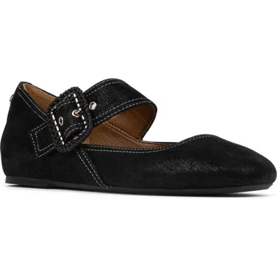 Donald Pliner Lavana Buckle Ballet Flat In Black