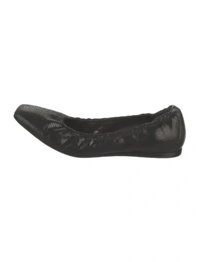Pre-owned Donald Pliner Leather Animal Print Ballet Flats In Multi