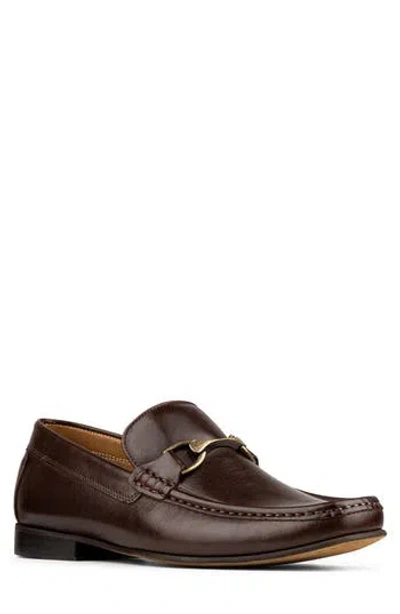 Donald Pliner Leather Bit Loafer In Brown