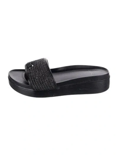 Pre-owned Donald Pliner Leather In Black