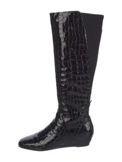 Pre-owned Donald Pliner Leather Boots In Black