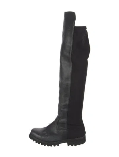 Pre-owned Donald Pliner Leather Boots In Black