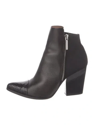 Pre-owned Donald Pliner Leather Boots In Black