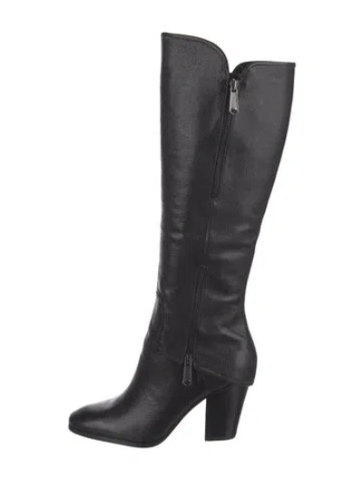 Pre-owned Donald Pliner Leather Boots In Black