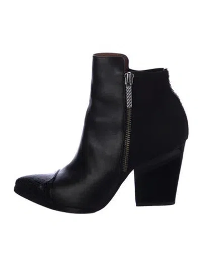 Pre-owned Donald Pliner Leather Boots In Black