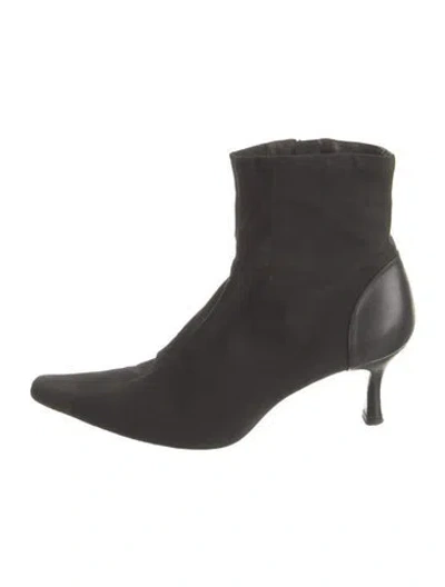 Pre-owned Donald Pliner Leather Boots In Black