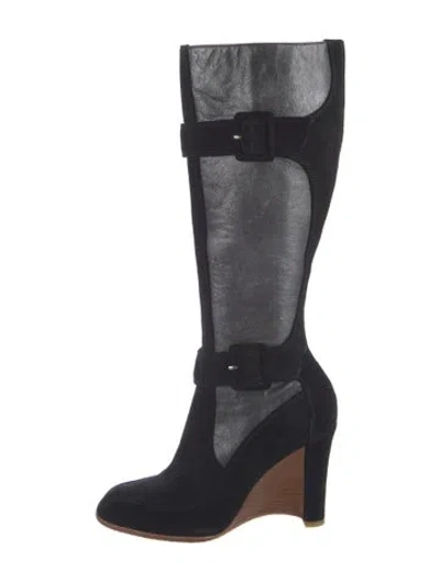 Pre-owned Donald Pliner Leather Boots In Black