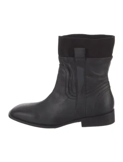 Pre-owned Donald Pliner Leather Boots In Black