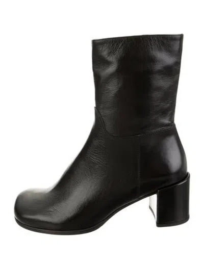 Pre-owned Donald Pliner Leather Boots In Black/green