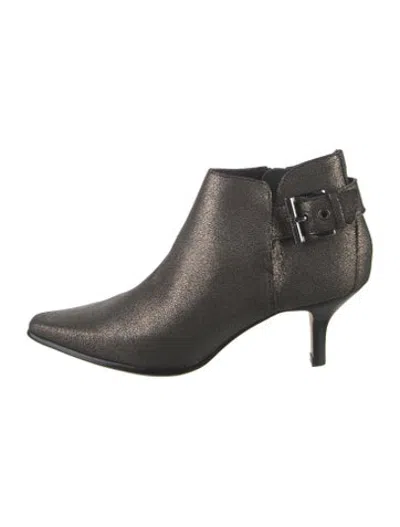 Pre-owned Donald Pliner Leather Boots In Black/metallic