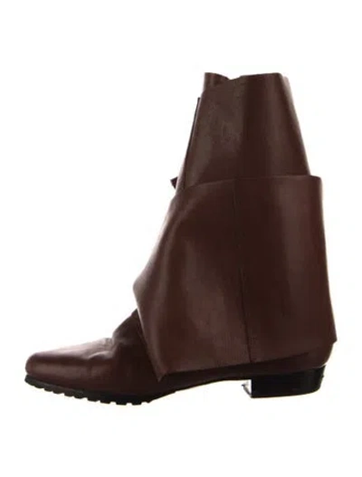 Pre-owned Donald Pliner Leather Boots In Brown