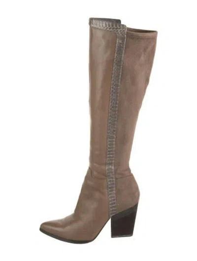 Pre-owned Donald Pliner Leather Boots In Brown