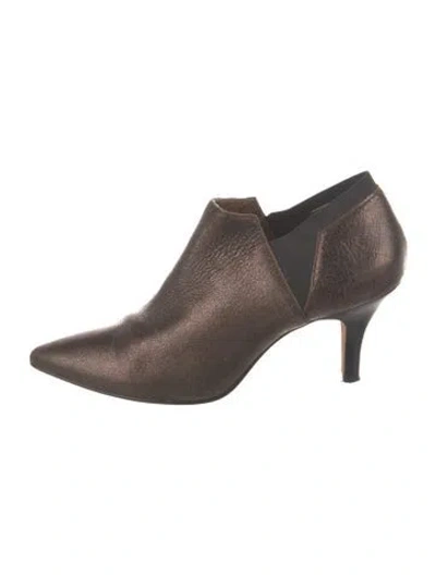 Pre-owned Donald Pliner Leather Boots In Brown/metallic