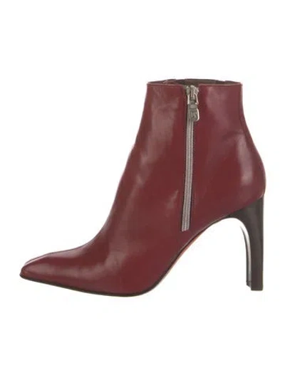 Pre-owned Donald Pliner Leather Boots In Red
