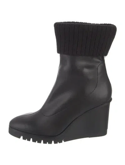 Pre-owned Donald Pliner Leather Boots W/ Tags In Black