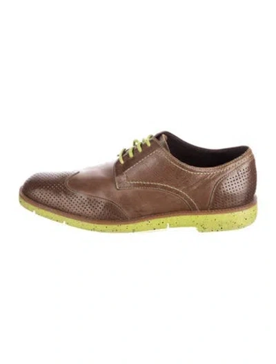 Pre-owned Donald Pliner Leather Brogues In Brown