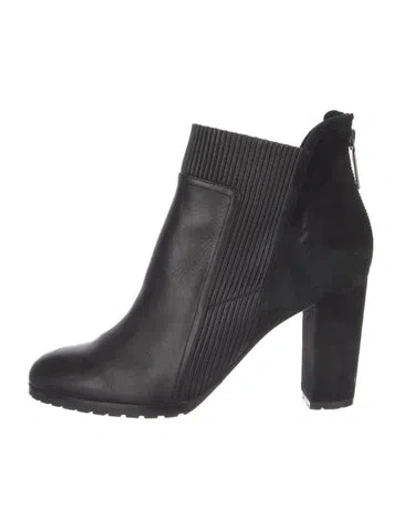 Pre-owned Donald Pliner Leather Chelsea Boots In Black