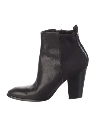 Pre-owned Donald Pliner Leather Chelsea Boots In Black