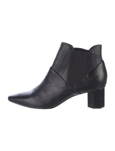 Pre-owned Donald Pliner Leather Chelsea Boots In Black