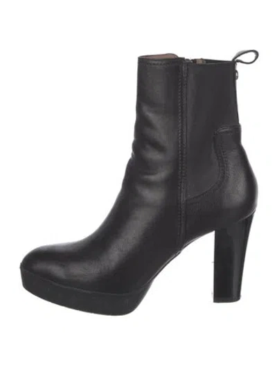 Pre-owned Donald Pliner Leather Chelsea Boots In Black