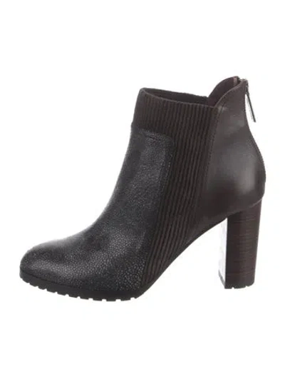 Pre-owned Donald Pliner Leather Chelsea Boots In Brown