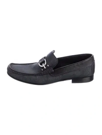 Pre-owned Donald Pliner Leather Dress Loafers In Blue