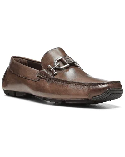 Donald Pliner Leather Driver In Gray